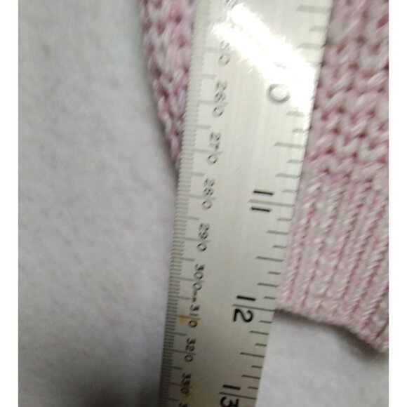 Rue21 Women's L/XL Pink Striped‎ Color Block Sweater With V-Neck & Long Sleeve - Picture 8 of 10